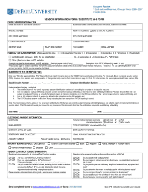 Vendor Information Form