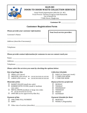 Customer Registration Form
