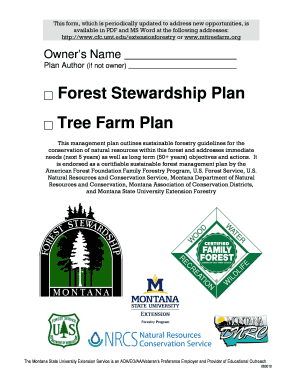Montana Forest Stewardship Plan