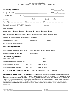 Patient Intake Form