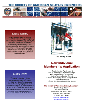 SAME New Individual Membership Application