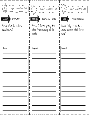 Anansi Goes Fishing Reading Worksheet