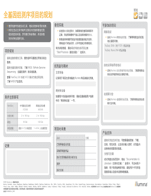 Whole Genome Sequencing Project Planning