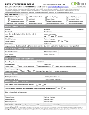 Patient Referral Form