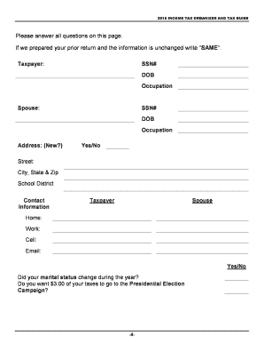 2015 US Federal Tax Engagement Agreement