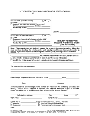 Request to Modify or Dissolve Protective Order