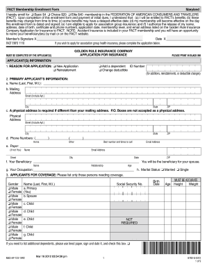 FACT Membership Enrollment Form