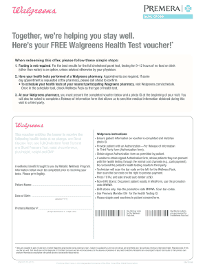 Walgreens Health Test Voucher