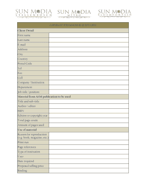 Copyright Permissions Request Form