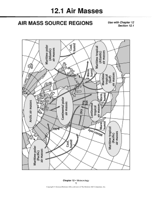 Meteorology Air Masses Worksheet