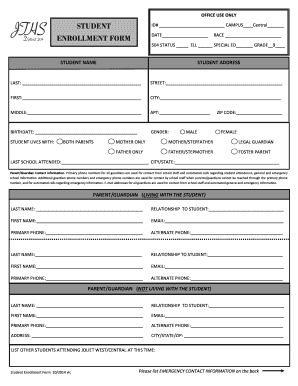 Student Enrollment Form