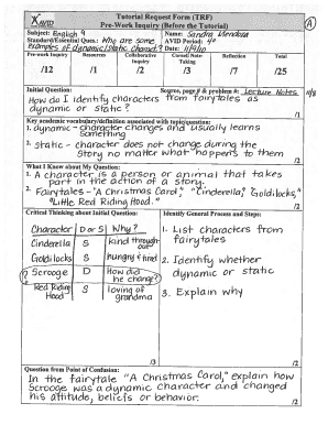 Tutorial Request Form