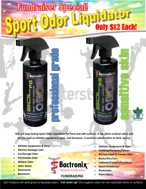 SOL Odor Eliminator Fundraising Form