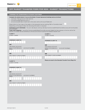 Off Market Transfer Form