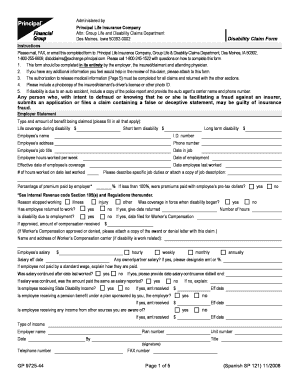Disability Claim Form