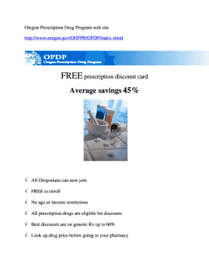Oregon Prescription Drug Program Application