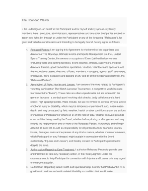 The Roundup Waiver