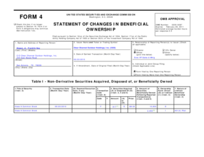 SEC Form 4 Statement of Changes in Beneficial Ownership