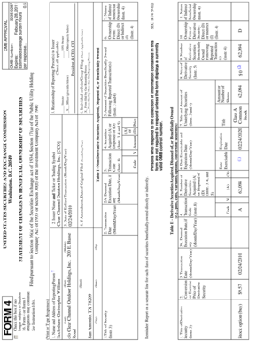 SEC Form 4 Statement of Changes in Beneficial Ownership