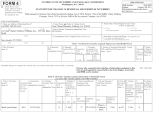 SEC Form 4 Statement of Changes in Beneficial Ownership