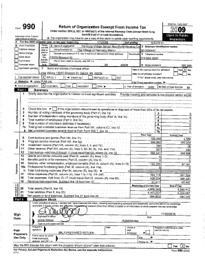 Form 990 2009 Non-Profit Housing