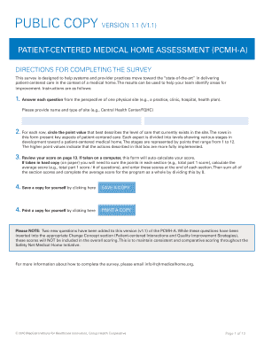 Patient-Centered Medical Home Assessment Form