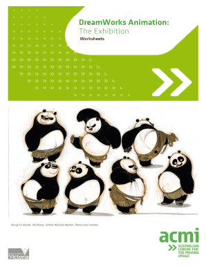 DreamWorks Animation Character Design Worksheet