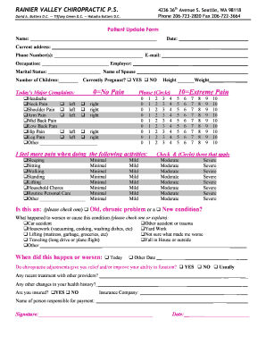 Patient Update Form