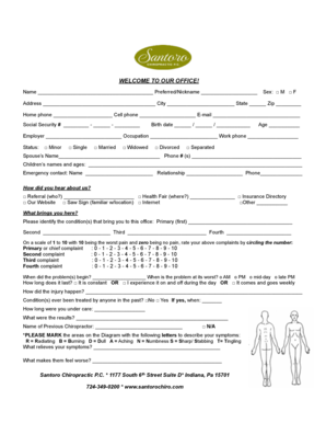 Patient Intake Form