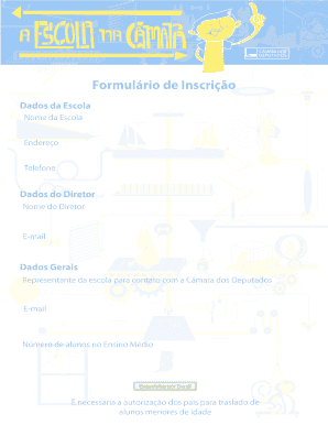 Formulário de Inscrição