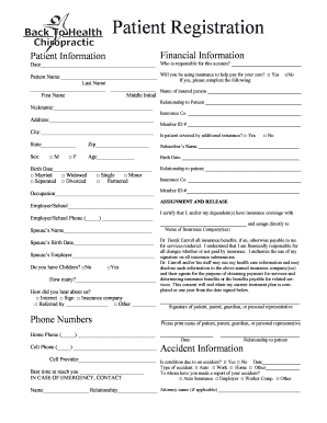 Patient Registration Form