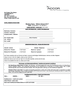 Hotel Reservation Form