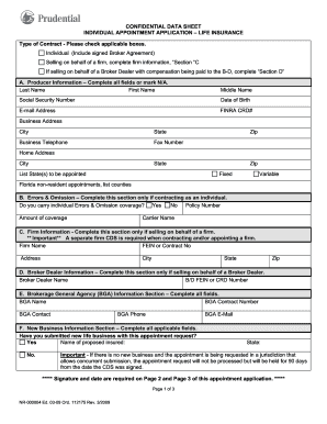 Individual Appointment Application – Life Insurance