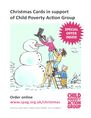 Child Poverty Action Group Christmas Card Order Form