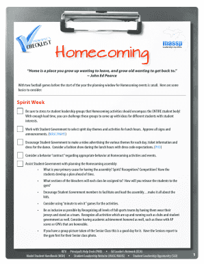 Homecoming Planning Guide
