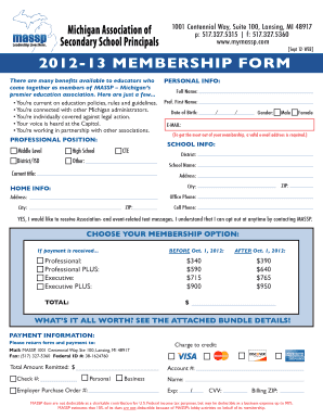 2012-13 MASSP Membership Form