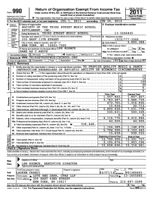 Form 990 Return of Organization Exempt From Income Tax