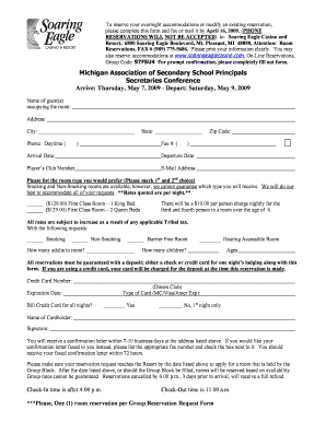 Soaring Eagle Casino Resort Room Reservation Form