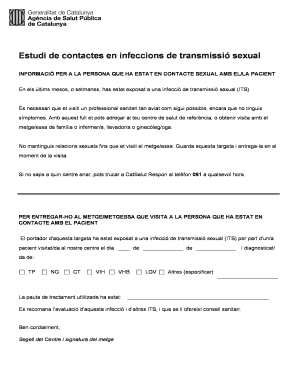Sexual Contact Notification Form
