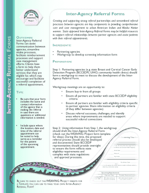 Inter-Agency Referral Form