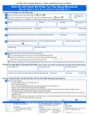 Minnesota Voter Registration Application