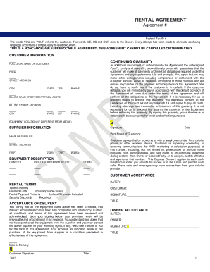 Rental Agreement