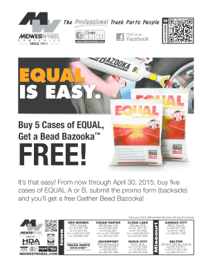 Equal Purchase Promotion Form