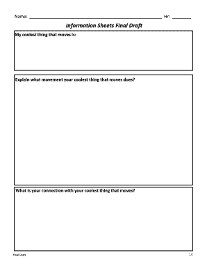 Science Project Worksheet
