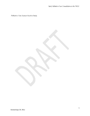 Palliative Care Screening Form