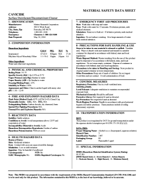 Fillable Online Cavicide.doc Fax Email Print - pdfFiller