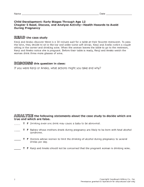 Health Hazards During Pregnancy Case Study