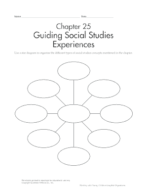 Social Studies Star Diagram Worksheet