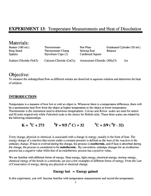 Science Lab Report Template