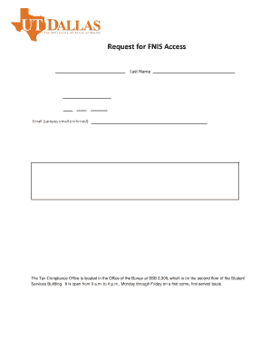 Request for FNIS Access